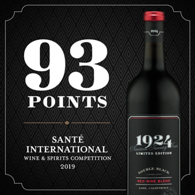 1924 California Double Black Red Wine Blend - 750 ml - Image 3