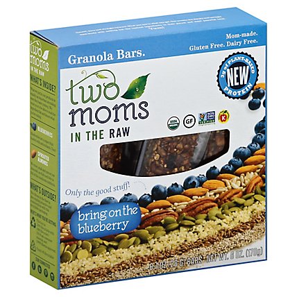 Two Moms in the Raw Granola Bars Bring on the Blueberry - 6-1 Oz - Image 1