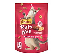 Friskies Cat Treats Party Mix Chicken Beef & Salmon - 2.1 Oz