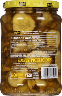Mt. Olive Simply Pickles Bread & Butter Chips - 24 Fl. Oz. - Image 5