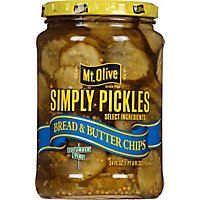 Mt. Olive Simply Pickles Bread & Butter Chips - 24 Fl. Oz. - Image 2