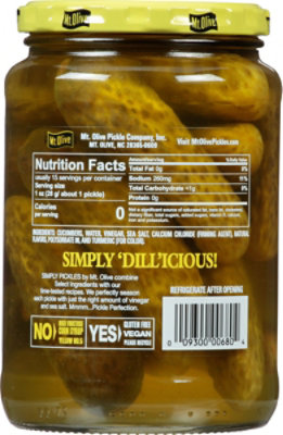 Mt. Olive Pickles Baby Kosher Dills Made with Sea Salt - 24 Fl. Oz. - Image 6