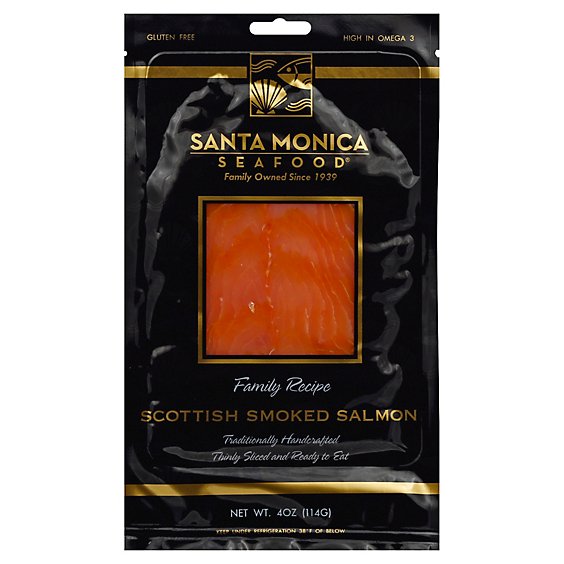 Santa Monica Seafood Scottish Smoked Salmon - 4 Oz