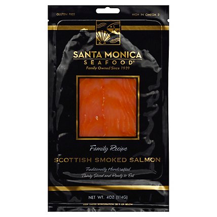 Santa Monica Seafood Scottish Smoked Salmon - 4 Oz - Image 1