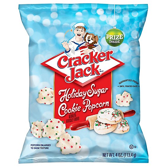 Cracker Jack Popcorn Cookie Holiday Sugar - 4 Oz