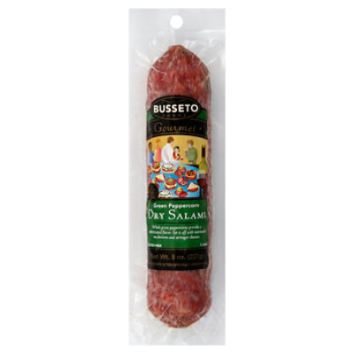 Busseto Salami Dry Green Peppercorn - 8 Oz - Image 1