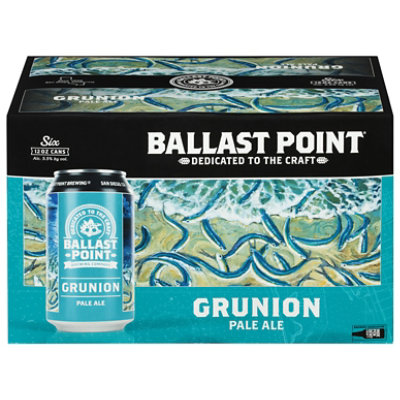Ballast Point Craft Beer Grunion Pale Ale Cans - 6-12 Fl. Oz. - jewelosco