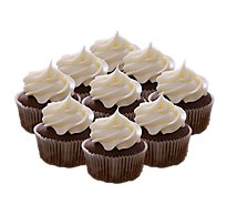 Bakery Cupcake Chocolate With Vanilla Icing 9 Count - Each