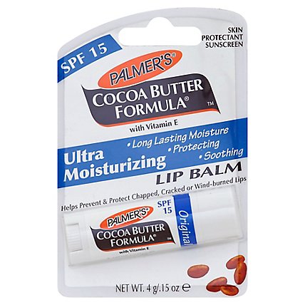 Palmers Cocoa Butter Formula Lip Balm with Vitamin E Original - .15 Oz - Image 1