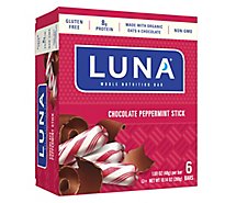 Luna Nutrition Bar Whole Chocolate Peppermint Stick - 6-1.69 Oz