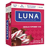 LUNA Gluten Free Chocolate Peppermint Stick Bar - 6-1.69 Oz - Image 1