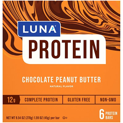 Luna Protein Bar Chocolate Peanut Butter - 6-1.59 Oz