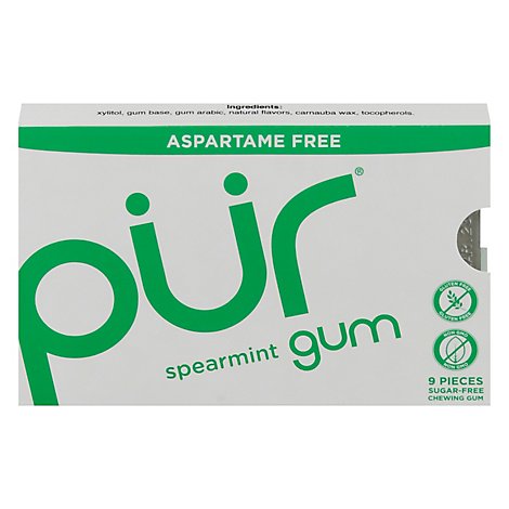 Prgum Gum Spearmint Sugar-Free - 9 Count