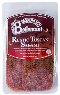 Bellentani Salami Tuscan Herb Sliced - 6 Oz
