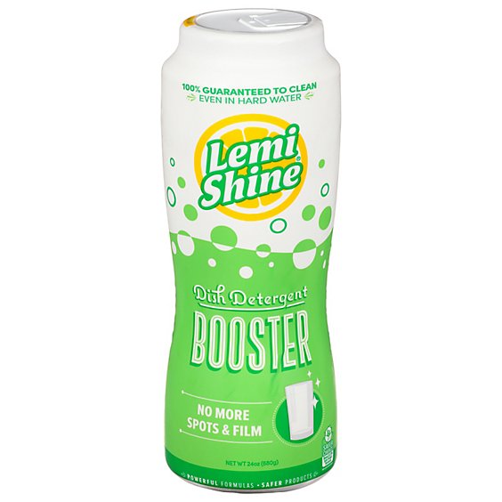 Lemi Shine Dish Detergent Booster Fresh Lemon Scent - 24 Oz