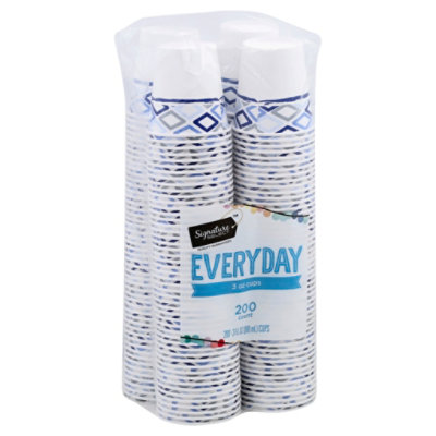 Signature SELECT Cups Everyday Bathroom 3 Ounces Bag - 200 Count