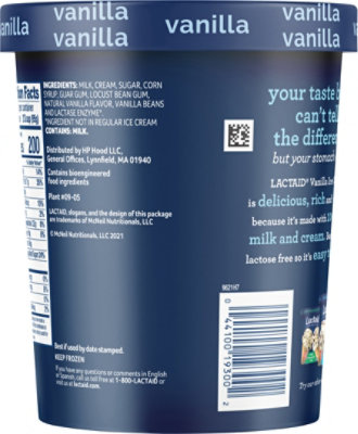 Lactaid Vanilla Ice Cream - 1 Quart - Image 6