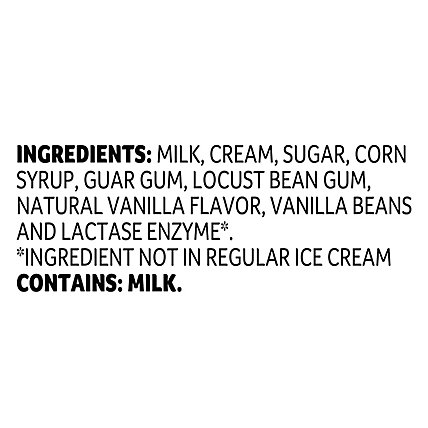 Lactaid Ice Cream Lactose Free Vanilla - 1 Quart - Image 5