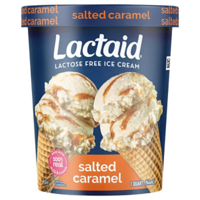 Lactaid Salted Caramel Ice Cream - 1 Quart - Image 1