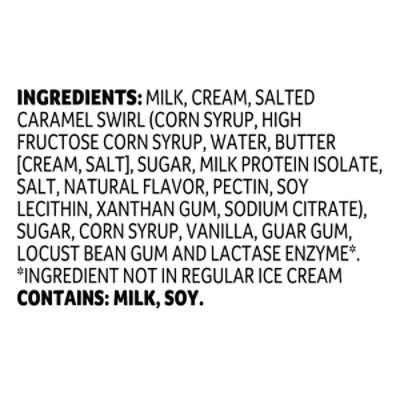 Lactaid Salted Caramel Ice Cream - 1 Quart - Image 4