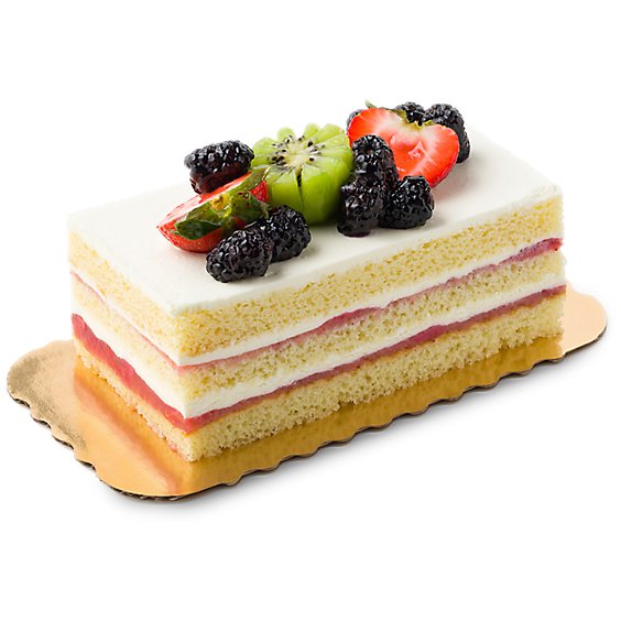 Bakery Cake Cakerie Bar Strawberry With Fruit - Each