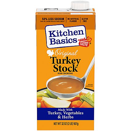 Kitchen Basics Original Turkey Stock Carton - 32 Oz - Image 1