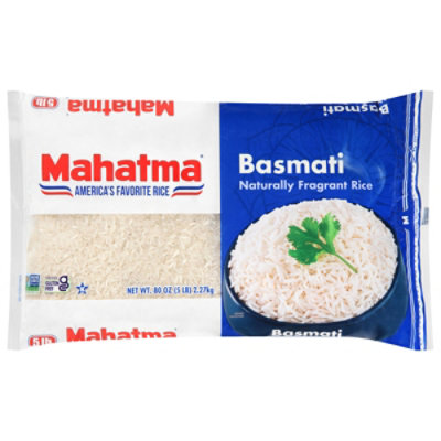 Mahatma Basmati Rice In Bag - 5 Lb - Image 1