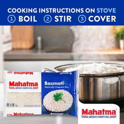 Mahatma Basmati Rice In Bag - 5 Lb - Image 2