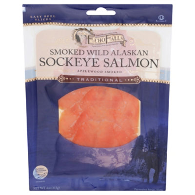 Echo Falls Salmon Sockeye Smoked Wild Alaskan - 4 Oz - Image 3