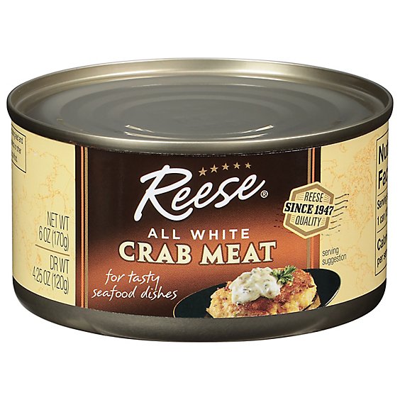 Reese Crab Meat All White - 6 Oz