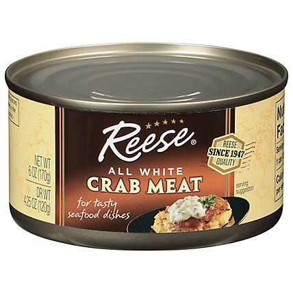 Reese Crab Meat All White - 6 Oz - Image 1