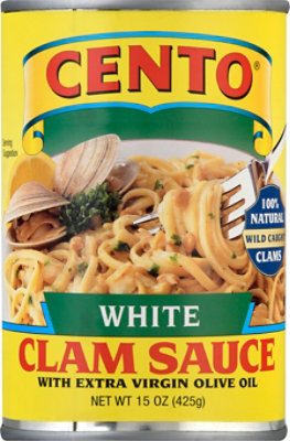 CENTO Clam Sauce White with Extra Virgin Olive Oil Can - 15 Oz - Image 2