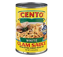 CENTO Clam Sauce White with Extra Virgin Olive Oil Can - 15 Oz