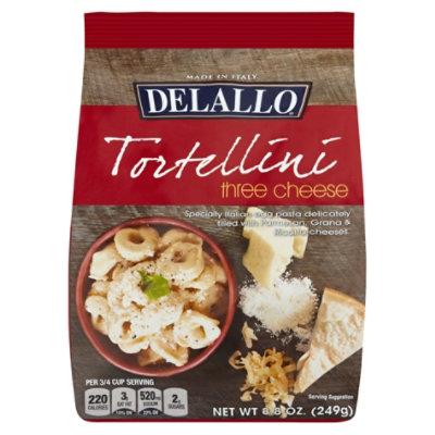 DeLallo Pasta Tortellini Three Cheese Bag - 8.8 Oz - Image 3