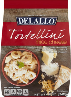 DeLallo Pasta Tortellini Three Cheese Bag - 8.8 Oz - Image 2