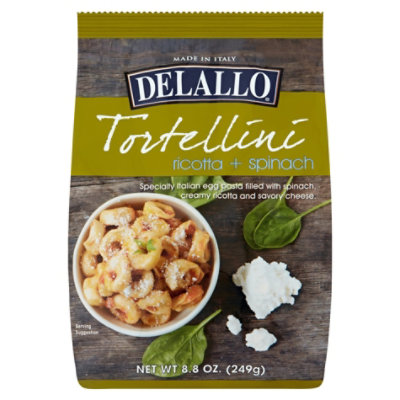 DeLallo Pasta Tortellini Ricotta & Spinach Bag - 8.8 Oz - Image 3