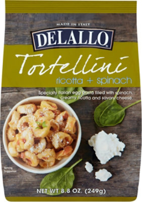 DeLallo Pasta Tortellini Ricotta & Spinach Bag - 8.8 Oz - Image 2