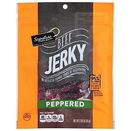 Signature SELECT Beef Jerky Peppered - 2.85 Oz - Image 2