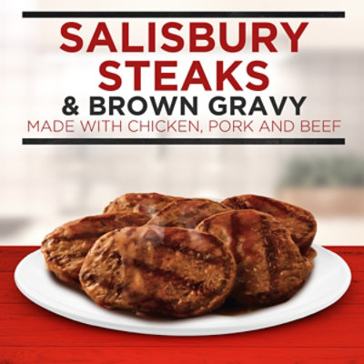 Banquet Family Size Salisbury Steaks And Brown Gravy Frozen Meal - 27 Oz - Image 2