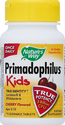 Natures Way Primadophilus Kids Chewables Cherry Flavor - 30 Count - Image 2