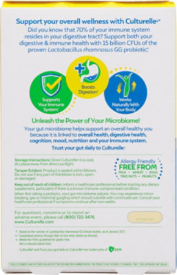 Culturelle Probiotic Supplement Health & Wellness Vegetarian Capsules - 30 Count - Image 2