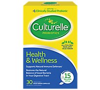 Culturelle Probiotic Supplement Health & Wellness Vegetarian Capsules - 30 Count