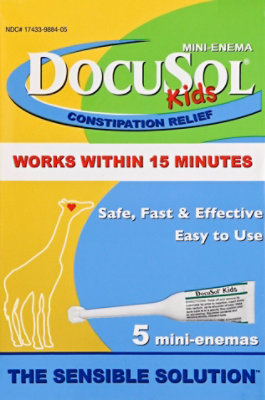 DocuSol Mini-Enema Kids - 5 Count - albertsons