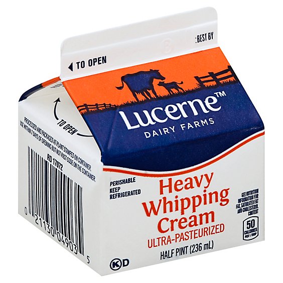Lucerne Whipping Cream Heavy - 8 Oz