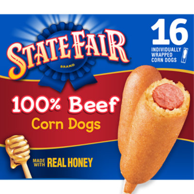 State Fair 100% Beef Corn Dogs - 16 Count - Image 1