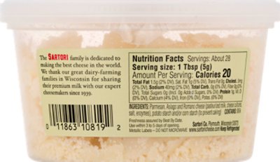 Sartori Shredded Caesar Blend - 5 Oz - Image 6