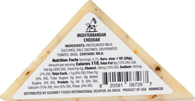 New Bridge Cheese Cheddar Mediterranean Mini - 0.50 Lb - Image 6