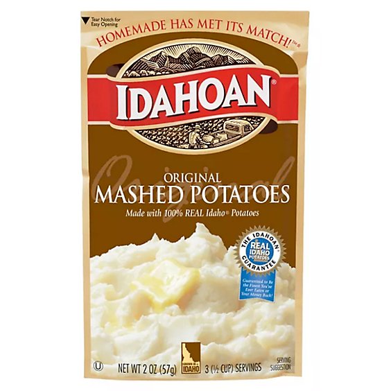 Idahoan Original Mashed Potatoes Pouch - 2 Oz