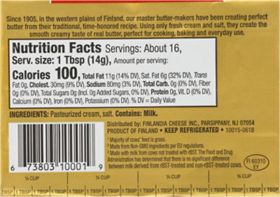 Finlandia Butter Imported Perfectly Salted - 8 Oz - Image 6