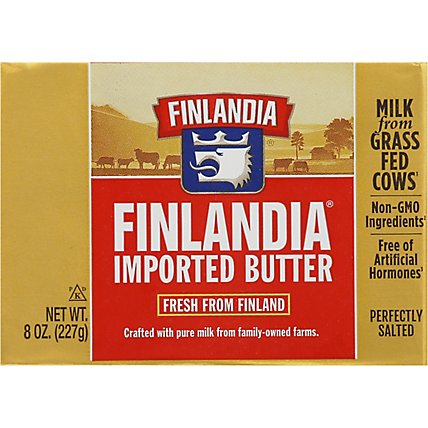 Finlandia Butter Imported Perfectly Salted - 8 Oz - Image 2